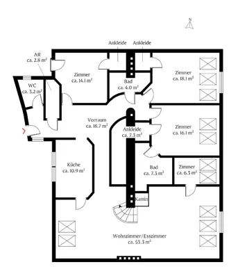 7-Zimmer-Wohnung kaufen in Wien – 231 m², € 1.385.000 – Bild 18 von 19