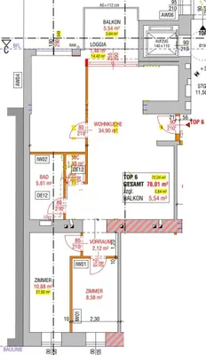 4-Zimmer-Wohnung kaufen in Wien – 78,01 m², € 548.900 – Bild 11 von 11