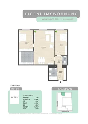 3-Zimmer-Wohnung kaufen in Wien – 79,09 m², € 625.000 – Bild 13 von 13