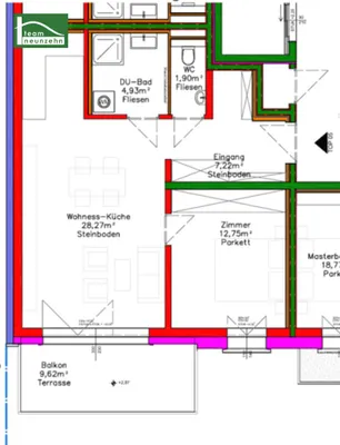 2-Zimmer-Wohnung kaufen in Tulln – 55,07 m², € 349.000 – Bild 18 von 18