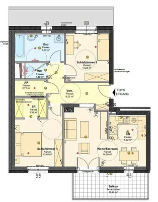 3-Zimmer-Wohnung mieten in Mistelbach – 72,8 m², € 913 – Bild 6 von 6