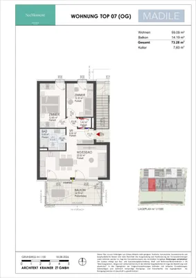3-Zimmer-Wohnung kaufen in Klagenfurt Land – 59,09 m², € 349.000 – Bild 9 von 9