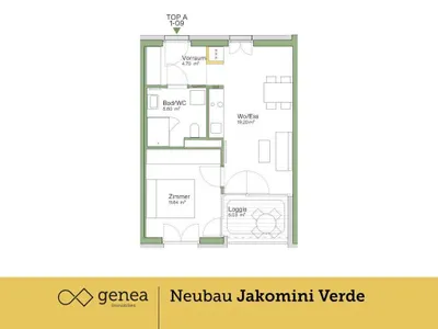 2-Zimmer-Wohnung kaufen in Graz – 41,14 m², € 207.000 – Bild 2 von 16