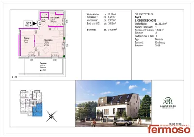 2-Zimmer-Wohnung kaufen in Wien – 33,22 m², € 315.400 – Bild 14 von 14