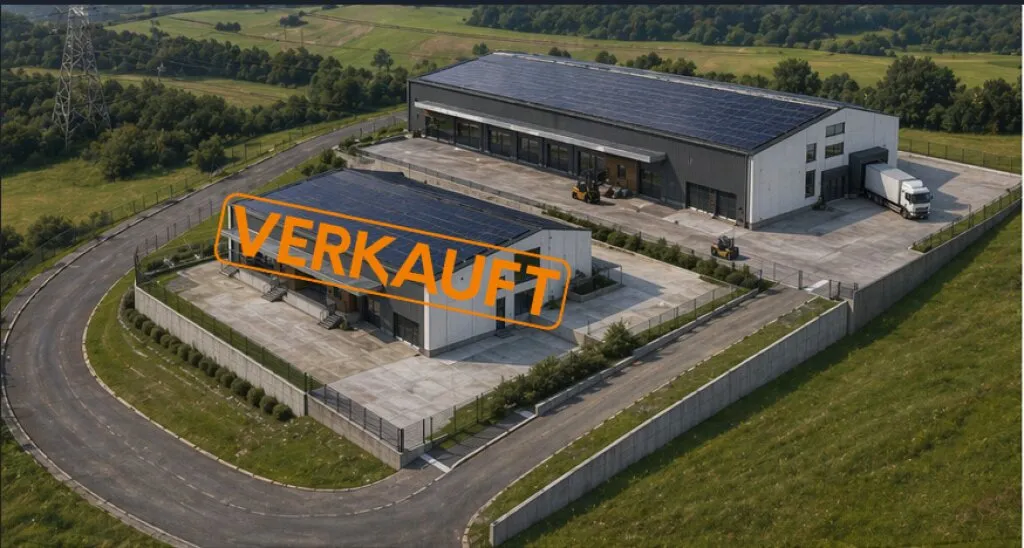 ZU MIETEN - Moderne Gewerbehalle mit Bürofläche - Neubau in Toplage von Thalheim - Ansicht 2