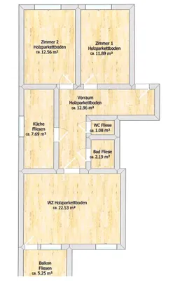3-Zimmer-Wohnung kaufen in Wien – 70 m², € 345.000 – Bild 7 von 7