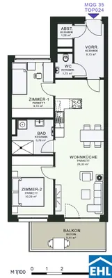 3-Zimmer-Wohnung mieten in Graz – 64,07 m², € 947 – Bild 18 von 18