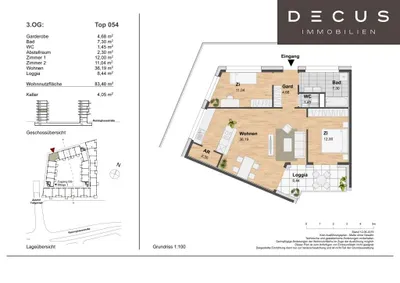 3-Zimmer-Wohnung mieten in Graz – 83,4 m², € 1.349 – Bild 14 von 14