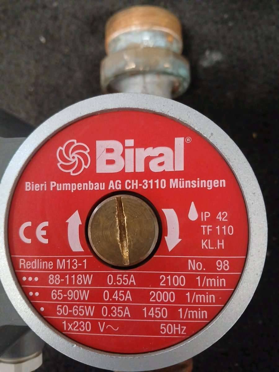 Pumpe, Heizungspumpe, Umwälzpumpe, Biral Redline M13-1, € 35,- (8283 Bad  Blumau)
