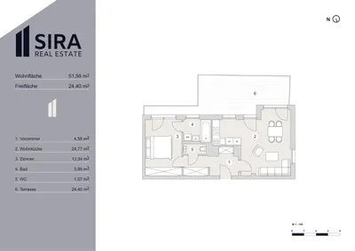 2-Zimmer-Wohnung kaufen in Wien – 60,88 m², € 499.000 – Bild 12 von 12