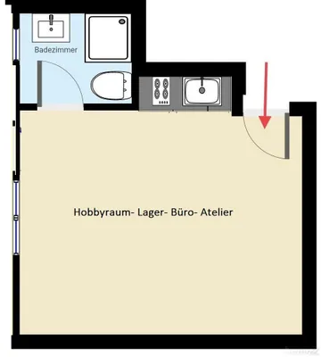 1-Zimmer-Gewerbeimmobilie mieten in Graz – 25 m², € 312 – Bild 4 von 6