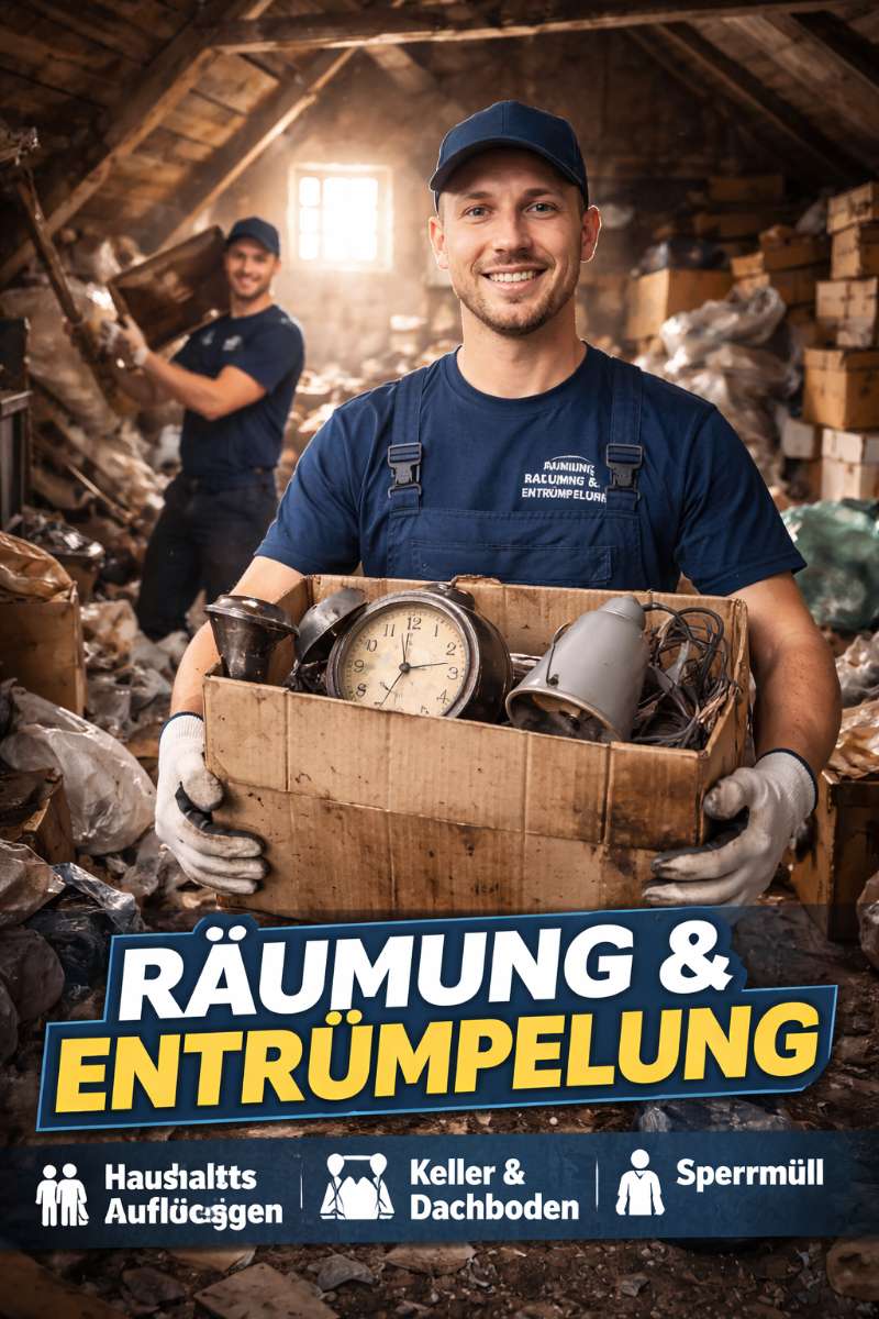 GÜNSTIG UMZUG, RÄUMUNG, TRANSPORT, ÜBERSIEDLUNG
