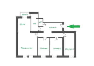 4-Zimmer-Wohnung kaufen in Graz – 93,19 m², € 259.000 – Bild 11 von 11