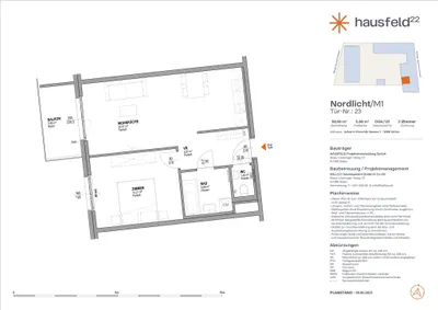 2-Zimmer-Wohnung mieten in Wien – 50,96 m², € 1.000