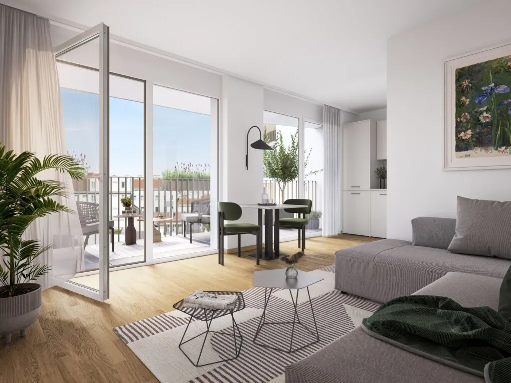 Nachhaltiges Wohnen beim Yppenplatz - Großzügige Dachgeschosswohnung - 3-Zimmer-Wohntraum - Ansicht 2