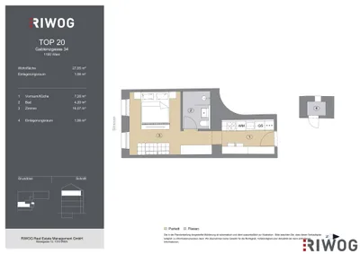 1-Zimmer-Wohnung kaufen in Wien – 27,55 m², € 107.500 – Bild 16 von 16