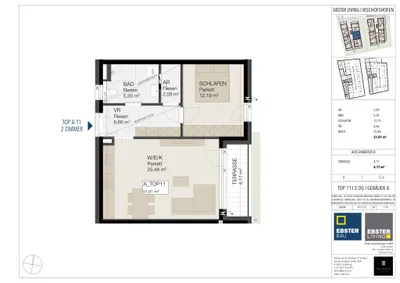 2-Zimmer-Wohnung kaufen in Sankt Johann im Pongau – 51,81 m², € 309.000 – Bild 19 von 20