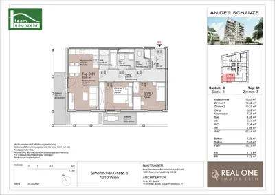 3-Zimmer-Wohnung mieten in Wien – 63,44 m², € 1.499 – Bild 20 von 20