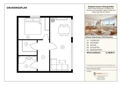 2-Zimmer-Wohnung mieten in Salzburg-Umgebung – 48,85 m², € 1.290 – Bild 13 von 13