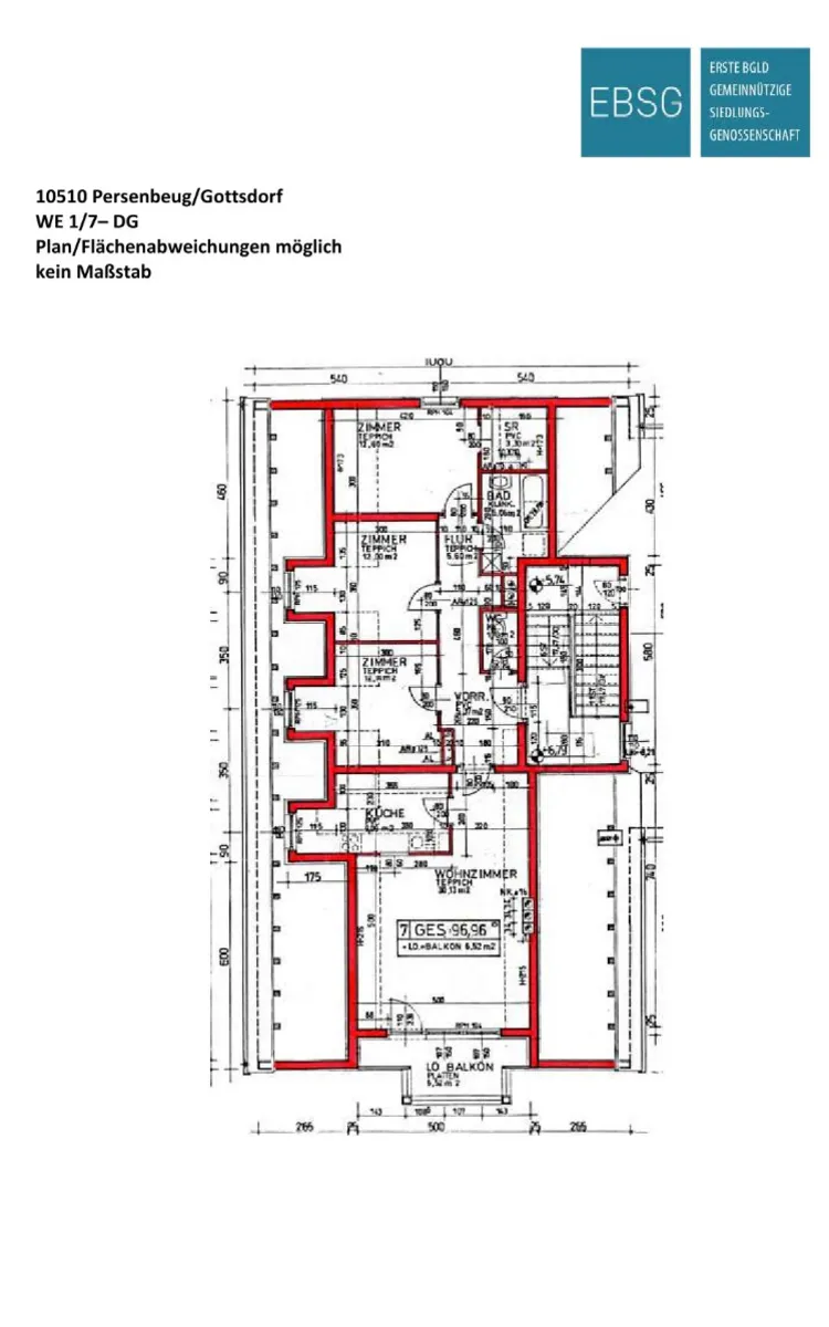 Wohnung – Persenbeug-Gottsdorf, Loja, Katastralgemeinde Gottsdorf - Ansicht 2