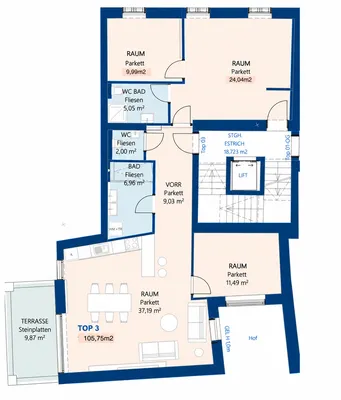 4-Zimmer-Wohnung kaufen in Gänserndorf – 106 m², € 488.000 – Bild 12 von 16