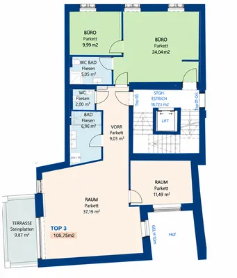 4-Zimmer-Wohnung kaufen in Gänserndorf – 106 m², € 488.000 – Bild 15 von 16