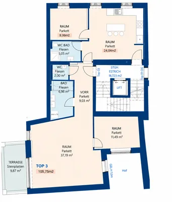 4-Zimmer-Wohnung kaufen in Gänserndorf – 106 m², € 488.000 – Bild 14 von 16