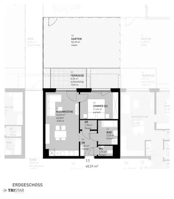 2-Zimmer-Wohnung kaufen in Wien – 48,59 m², € 334.500