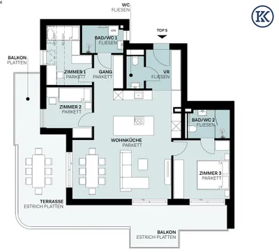 4-Zimmer-Wohnung kaufen in Wien – 88,32 m² – Bild 16 von 19