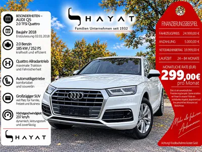 Audi Q5 2.0 TFSI sport quattro /// FINANZIERUNG MÖGL...