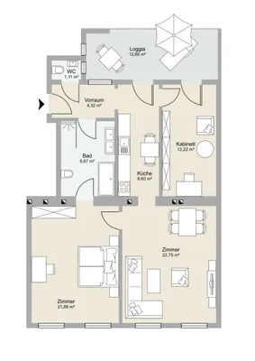 3-Zimmer-Wohnung kaufen in Wien – 80,53 m², € 247.325 – Bild 14 von 14