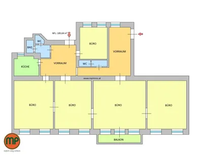 5-Zimmer-Gewerbeimmobilie mieten in Wien – 189,64 m², € 4.797 – Bild 21 von 26