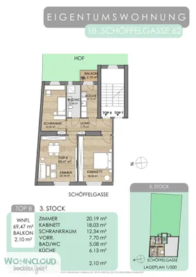 3-Zimmer-Wohnung kaufen in Wien – 69,47 m², € 465.000 – Bild 12 von 12