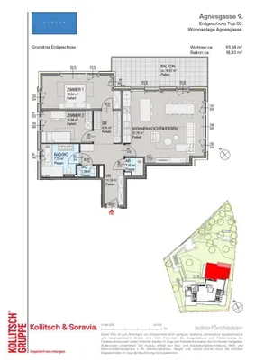 3-Zimmer-Wohnung kaufen in Wien – 93,84 m², € 949.000 – Bild 6 von 6