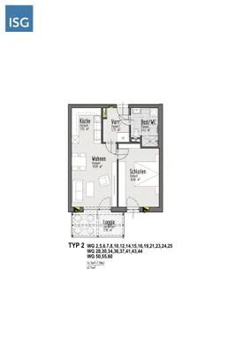 2-Zimmer-Wohnung mieten in Vöcklabruck – 54,49 m², € 781 – Bild 10 von 14