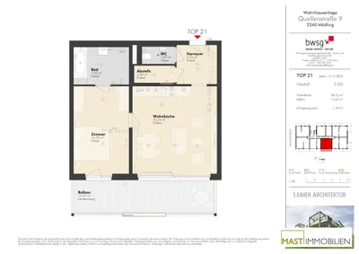 2-Zimmer-Wohnung kaufen in Mödling – 58,72 m², € 449.000 – Bild 14 von 14
