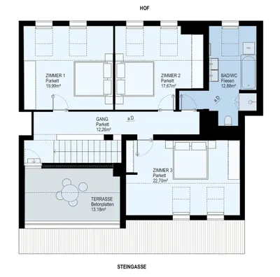 4-Zimmer-Wohnung mieten in Wien – 174 m², € 3.906 – Bild 4 von 4