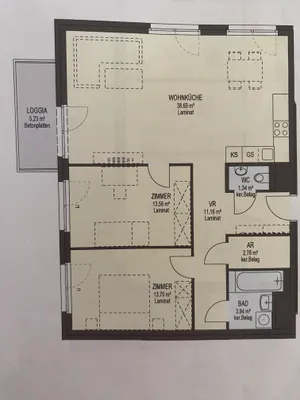 Nachmieter für neuwertige, leistbare und schöne 3-Zimmer Wohnung mit Balkon und Keller in Liesing gesucht