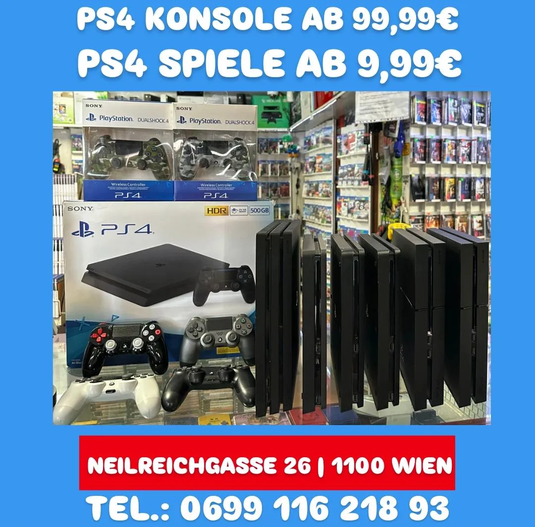 PS4 & PS4 SLIM & PS4 PRO | KONSOLE | SPIELE | ZUBEHÖR