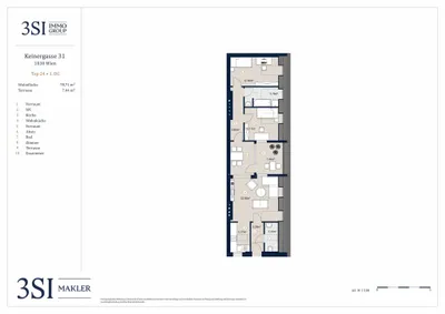 3-Zimmer-Wohnung kaufen in Wien – 78,71 m², € 539.000 – Bild 21 von 21