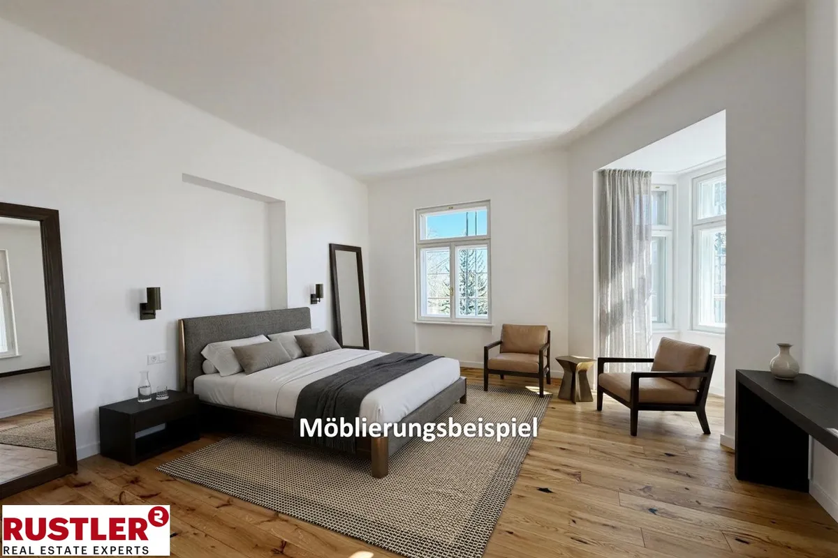 Stilvolle Altbauwohnung mit Balkon zur St. Othmar Kirche - Ansicht 2