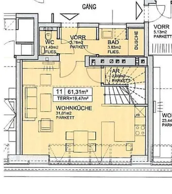 2-Zimmer-Wohnung mieten in Wien – 61,31 m², € 1.783 – Bild 17 von 18