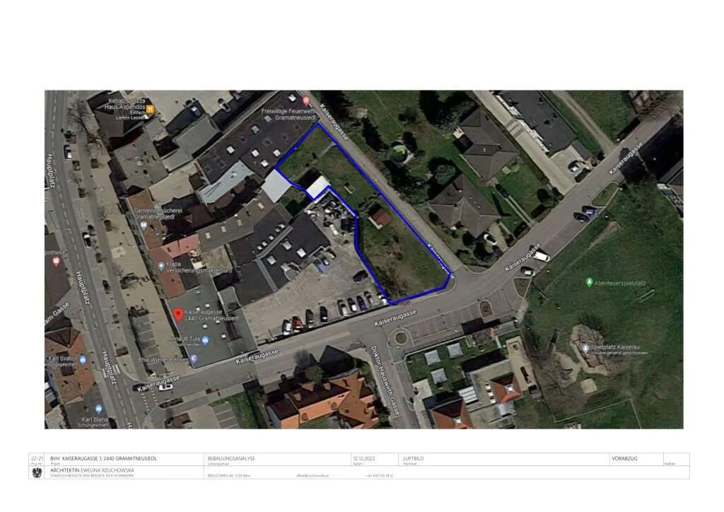 Baugrundstück mit Bebauungsstudie im idyllischen Gramatneusiedl - Ansicht 3