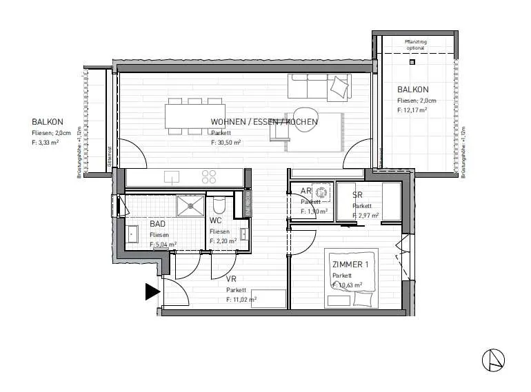 Hier beginnt Ihr Zuhause: 2-Zimmerwohnung im Neubau - HeimatGlück – pohled 2
