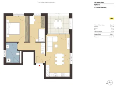 3-Zimmer-Wohnung kaufen in Dornbirn – 61,8 m², € 394.000 – Bild 2 von 4