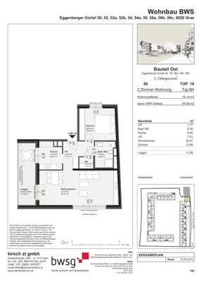 2-Zimmer-Wohnung mieten in Graz – 64,58 m², € 730 – Bild 4 von 4