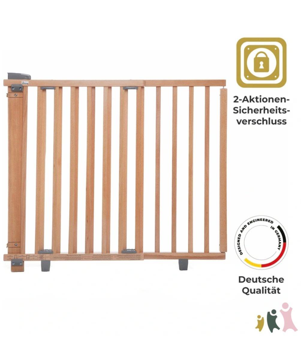 Geuther Tür- und Treppenschutzgitter Holz extrahoch Buche natur