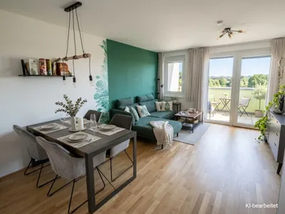 U1 Oberlaa- Weitblick - Balkon- GlasfaserInternet
