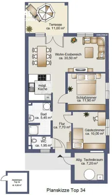 2-Zimmer-Wohnung kaufen in Krems Land – 68 m², € 279.000 – Bild 28 von 29