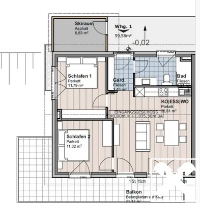 3-Zimmer-Wohnung kaufen in Tamsweg – 60 m², € 295.000 – Bild 8 von 8